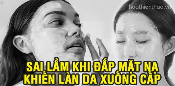 sai lầm khi đắp mặt nạ cho da